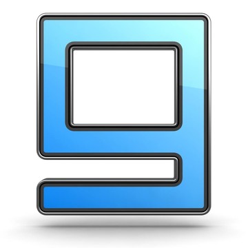 現(xiàn)代金屬邊框設(shè)計中的字母G藍色圖標