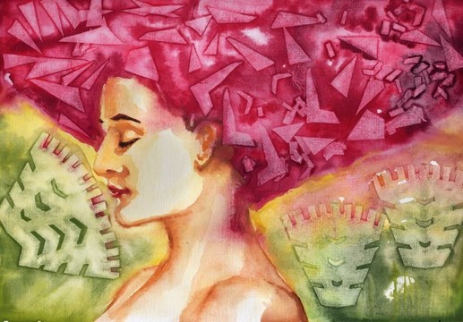 美麗的；溫柔的女孩