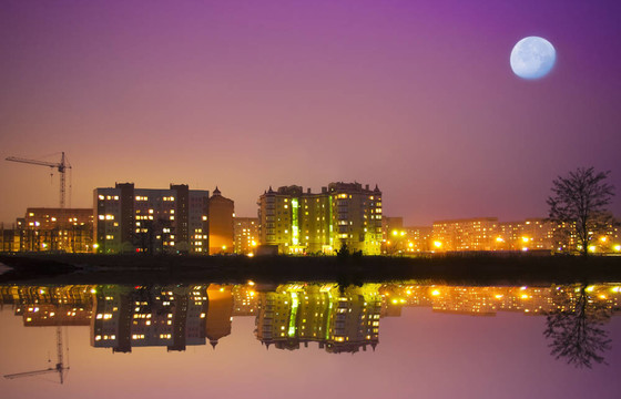 夜晚的城市