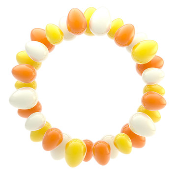 圓形復活節(jié)彩蛋光亮飾品