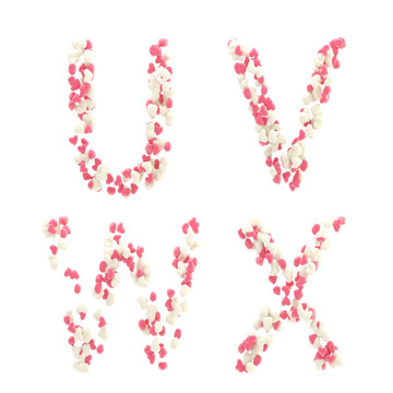 情人節(jié)的心字母
