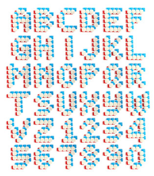 A-Z字母和數(shù)字的立方體