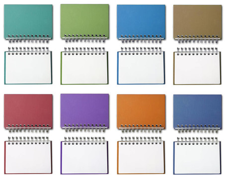 八色Blank Note Book