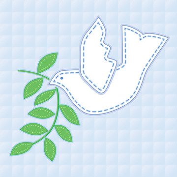 和平鴿刺繡