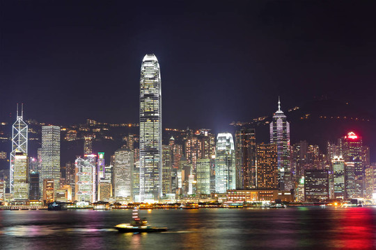香港港的夜晚