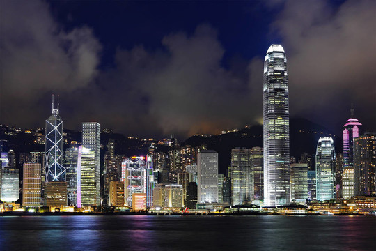 香港港觀夜景