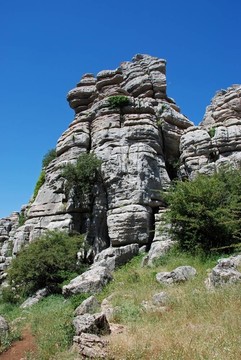 喀斯特景觀；El Torcal；西班牙。