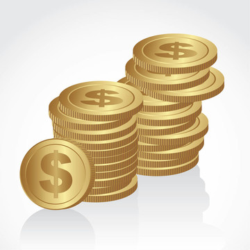 成堆的金幣