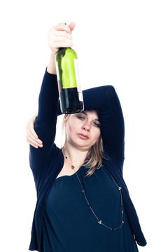 喝醉了酒的女人