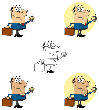 商人拿著公文包