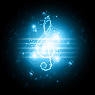 發(fā)光的音樂符號(hào)