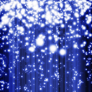 落在金色背景上的星星