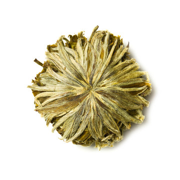 開花的綠茶