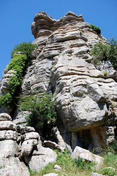 喀斯特景觀；El Torcal；西班牙。
