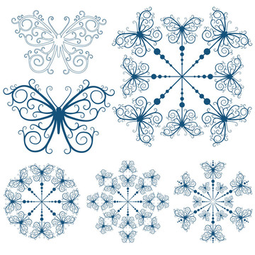 收集藍(lán)色的雪花