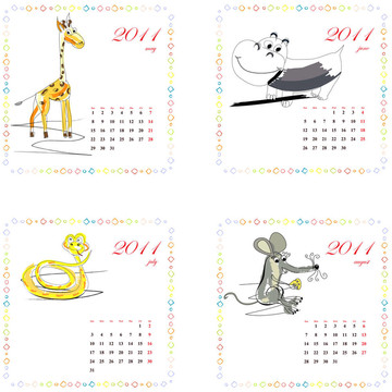動物日歷2011。