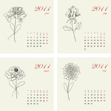 日歷花2011