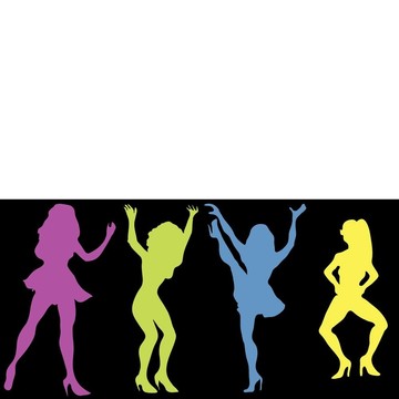四個(gè)女孩跳舞