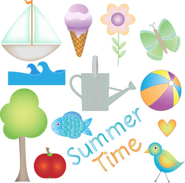 繽紛夏日?qǐng)D圖