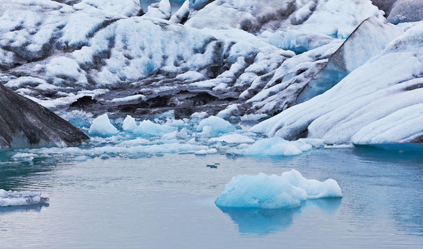 Jokulsarlon Glacial Lagoon；Vatnajokull；冰島