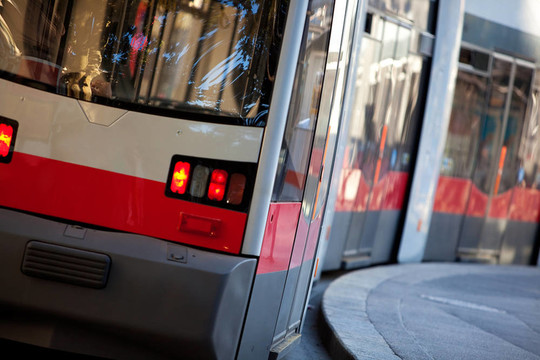 現(xiàn)代有軌電車(chē)在維也納奧地利