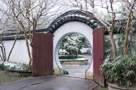 園林雪景