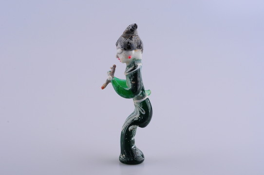 遼金琉璃 彩琉璃樂俑