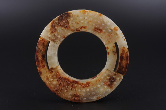 戰(zhàn)國玉環(huán) 戰(zhàn)國勾連紋蚩太玉環(huán)