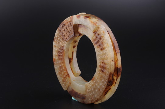 戰(zhàn)國玉環(huán) 戰(zhàn)國勾連紋蚩太玉環(huán)