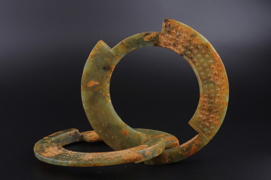 戰(zhàn)國(guó)玉環(huán) 戰(zhàn)國(guó)勾連紋蚩太玉環(huán)