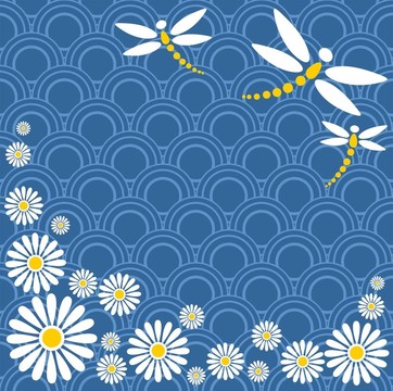花和蜻蜓