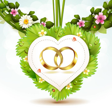 兩個(gè)結(jié)婚戒指
