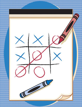 游戲；Tic Tac Toe；紙