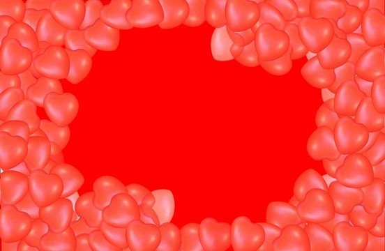 抽象紅心框架