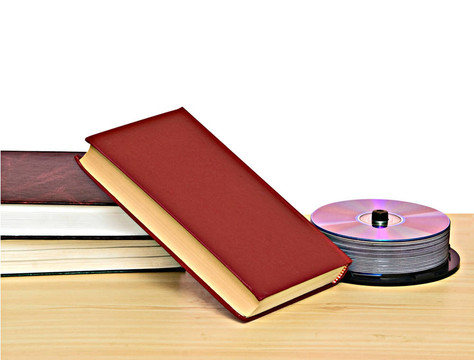 書籍和DVD光盤包新老方法標(biāo)志樁