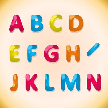 兒童糖果字母表