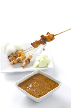 著名的食品；馬來西亞沙嗲