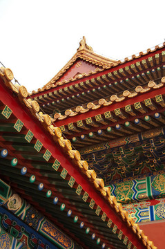 寺廟細(xì)部；故宮；北京