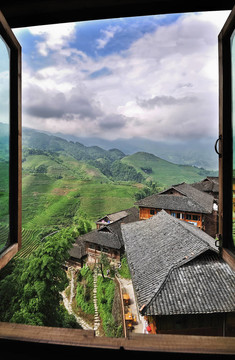 Rice Terraces；桂林；中國