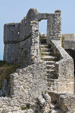 Monte Sant Angelo城堡。普利亞。意大利.