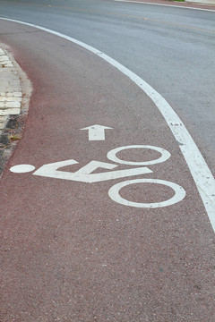 自行車路標(biāo)和箭頭圖片