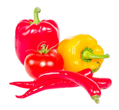 番茄；辣椒和辣椒