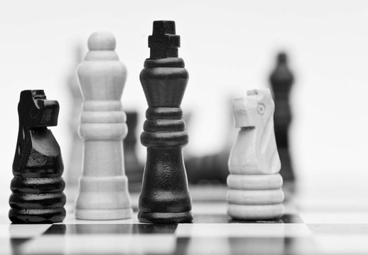 戰(zhàn)略商務概念應用的棋局
