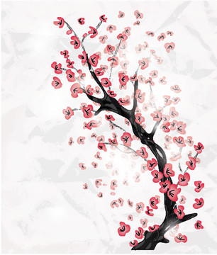 櫻花樹枝