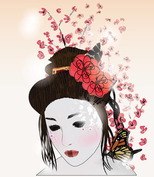 藝妓浪漫的肖像