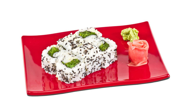 日本的素食卷的海苔