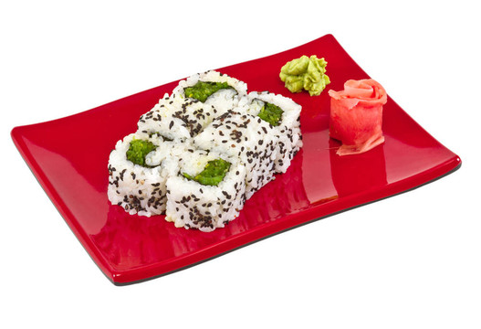 日本的素食卷的海苔