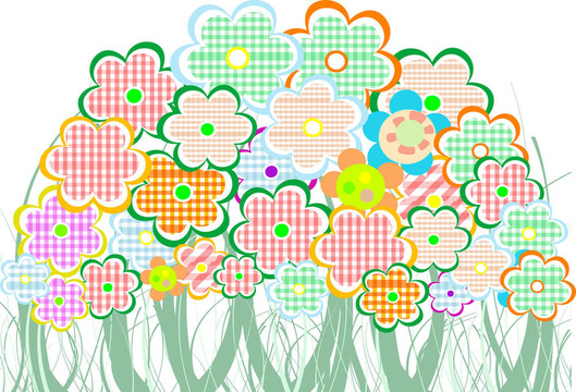 完美的春天雛菊的邊界。背景