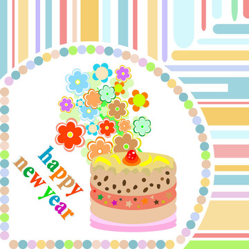新年賀卡。圣誕假期2012