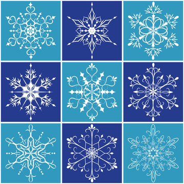 圣誕雪花圖標(biāo)集